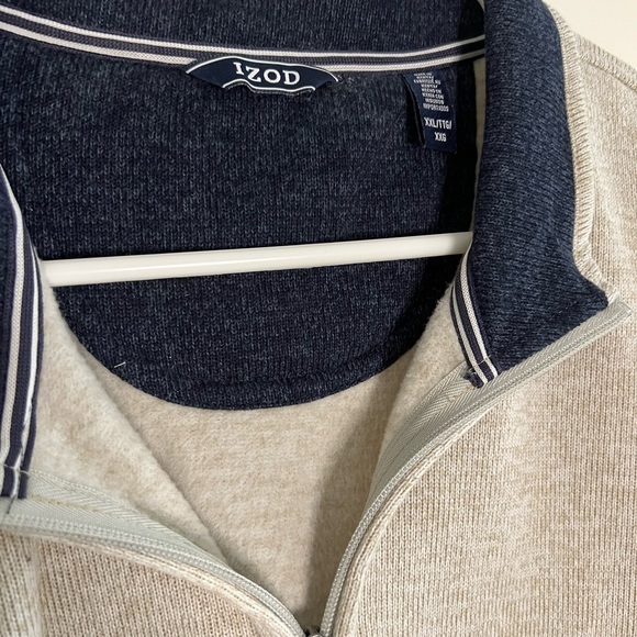 IZOD quarter zip jacket size XXL. Tall NWOT - Picture 3 of 7